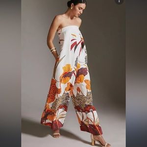 Anthropologie Waistless Maxi Jumpsuit size 2